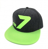 Бейсболка GR7 серая/зеленая