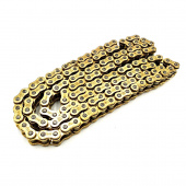 Цепь привода  428 - 128  H Усиленная с сальниками / GOLD / реплика DID