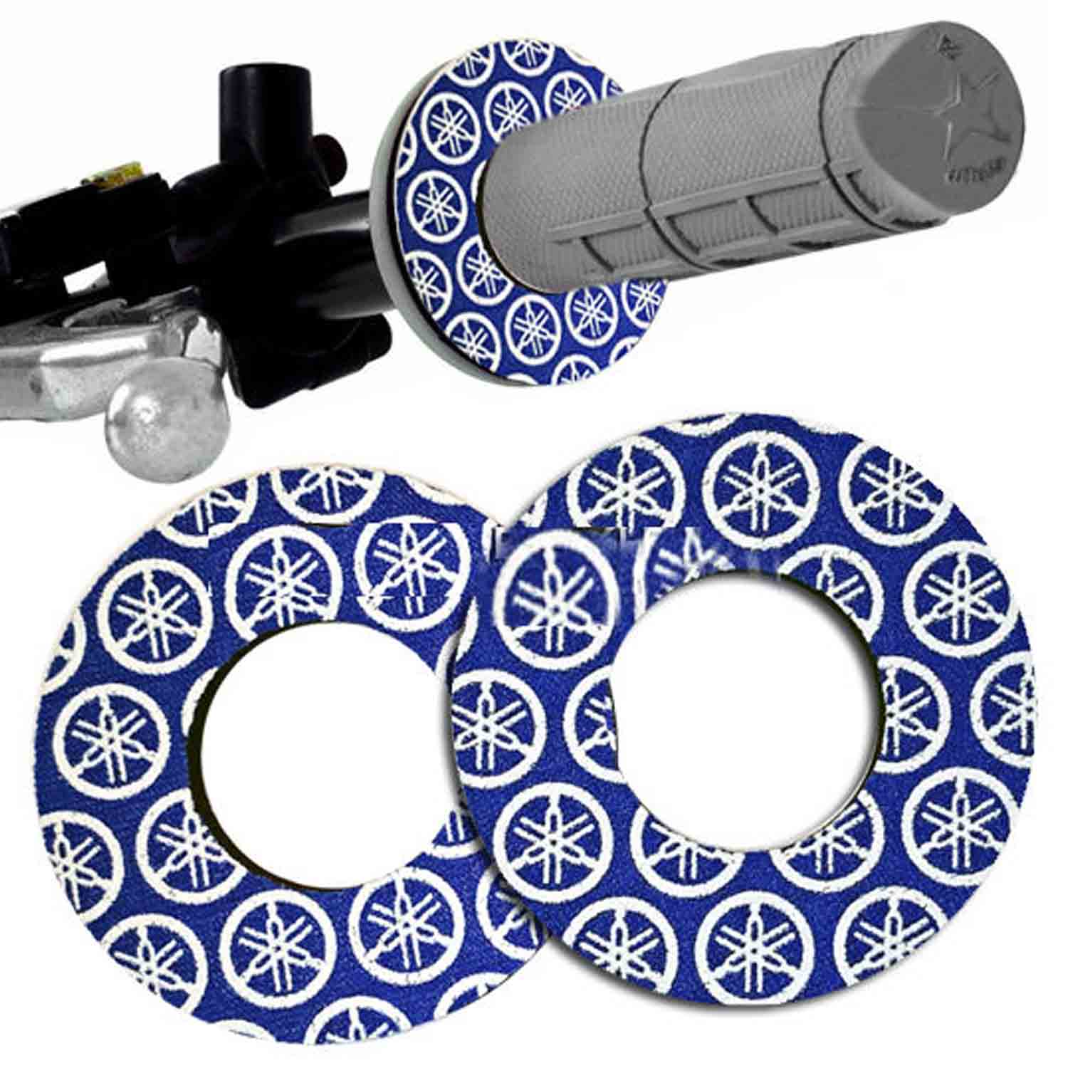 Ограничители (донаты) ручек руля Yamaha синие