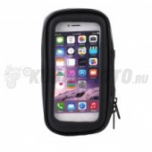 Чехол водонепроницаемый для телефона с креплением на руль, 5 дюйма, черный