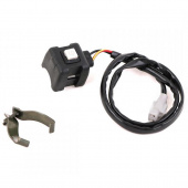 Кнопка стартера с креплением на руль квадратная / влагозащищенная 