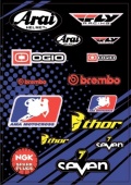 Наклейка (набор)  ARAI A3 № 27 
