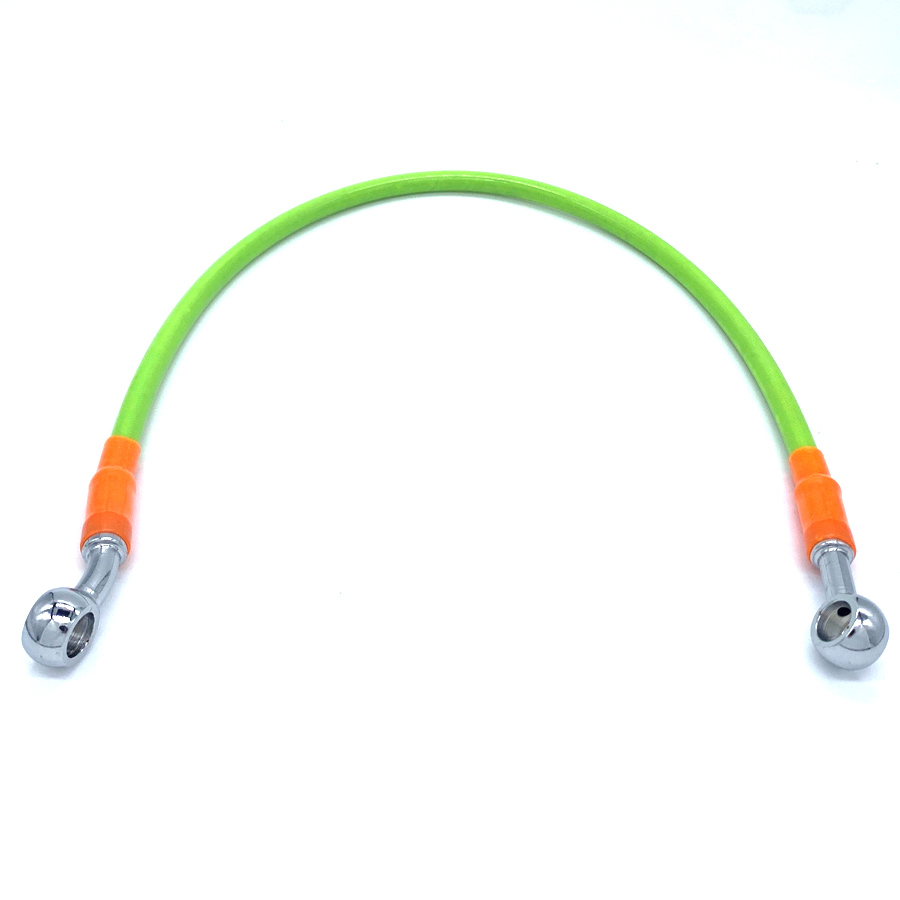 Шланг тормозной армированный  500мм   зеленый питбайк ГТЦ