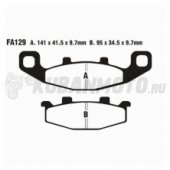Колодки тормозные FA129 EBC
