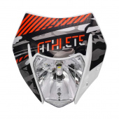 Фара в сборе RegulMoto ATHLETE (лампа LED) белая / с графикой