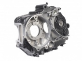Картер двигателя левый 153FMI / 154 FMI / гильза 54.0 / круглый масляный канал / кикстартер / черный
