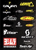 Наклейка (набор)  LEATT A3 № 28