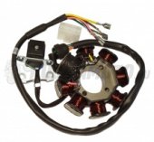 Статор генератора 7 раб.+1 пуск.смещен.катушки.TTR 250cc 157 FMI/162FMJ/166FMM