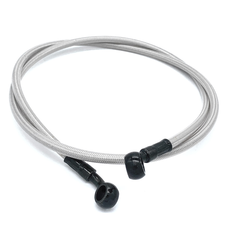 Шланг тормозной армированный 1200мм  серебро "Lipai"