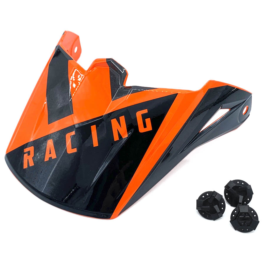 Козырек для шлема FLY ELITE VIGILANT оранжевый/черный (2019) 