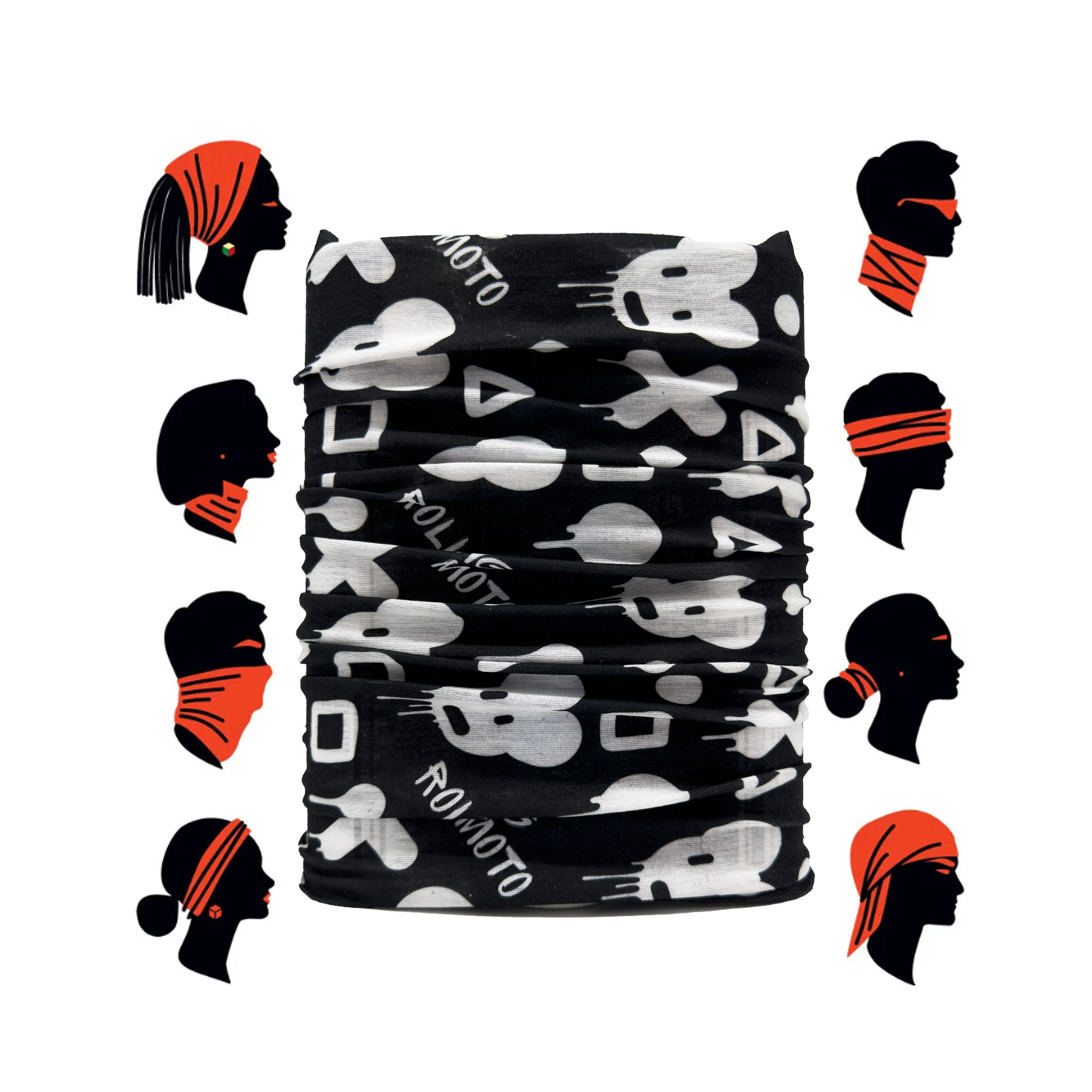 Бандана Rolling Moto черная