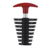 Пробка в глушитель большая SM-PARTS SM-652 черная/красная