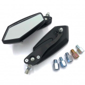 Зеркала мото ZX - 2516 правая резьба M-8\10 универсальные ромб