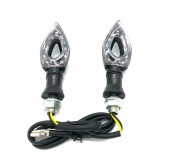 Поворот универсальный светодиодный SMP-02A / стрела чёрный / уп 2 шт  