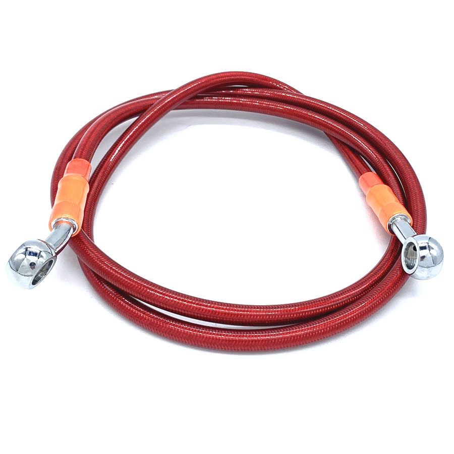 Шланг тормозной армированный 1200мм  красный