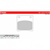 Колодки тормозные FA146 FERODO FDB569P 