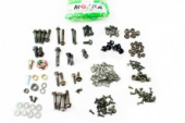 Набор крепежа 4T GY6 50,150cc  болты, гайки, шайбы, саморезы. 176 деталей "MOZBA"