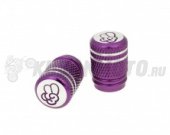 Колпачки на нипель Peace ( лиловый ) пара 