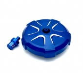 Крышка топливного бака GR7 / алюминиевая / синяя / CNC 