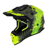 Шлем (кроссовый) JUST1 J38 MASK Hi-Vis желтый/черный/хаки матовый (2021) 