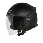Шлем (открытый со стеклом) Origine Palio Solid черный глянцевый