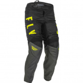 Мотобрюки FLY RACING F-16 серые/черные/Hi-Vis желтые (2022) 