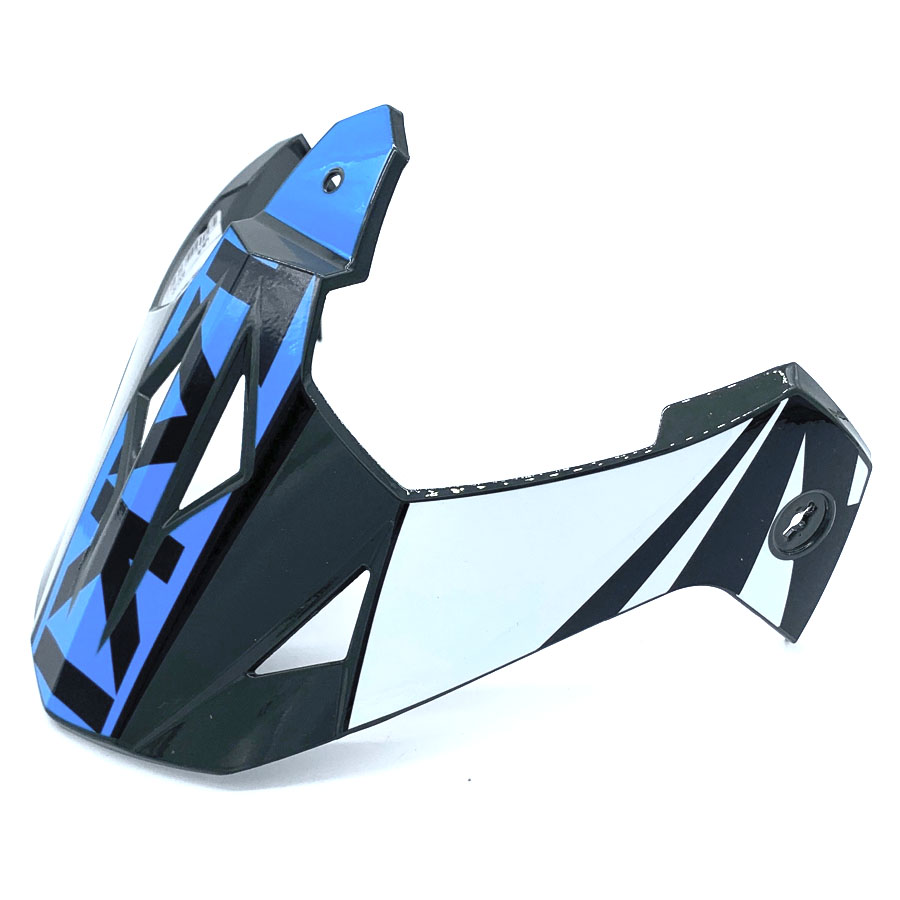 Козырек для шлема ATAKI JK802 Rampage серый / синий глянцевый