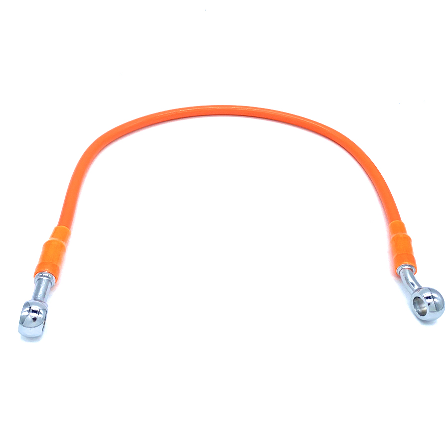 Шланг тормозной армированный  500мм   оранжевый питбайк ГТЦ