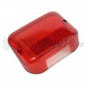 Стекло стоп сигнала ALPHA красное светод.