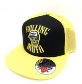 Бейсболка Rolling Moto желтая/черная