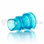 Приемный патрубок воздушного фильтра Honda DIO 27.35  d-35  силикон,синий.