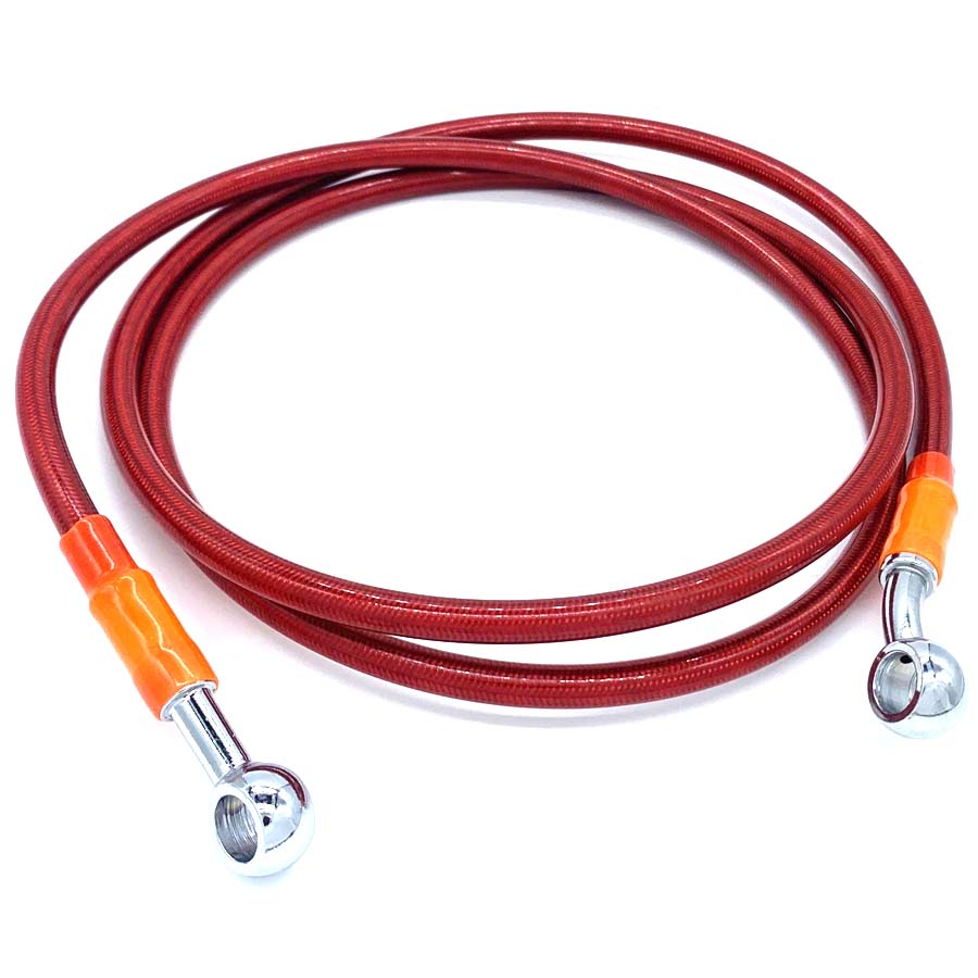 Шланг тормозной армированный 1500мм  красный