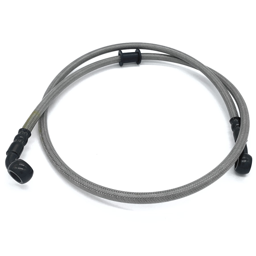 Шланг тормозной армированный 1000мм  серебро "Lipai"