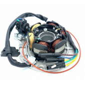 Статор генератора KAYO двиг. YX140 / YX150 с катушкой освещения / кикстартер / с платой / OEM