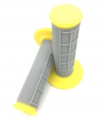 Грипсы (ручки руля) SM MX двухкомп. желтые/серые