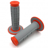 Грипсы (ручки руля) RENTHAL Dual Compound 1/2 Waffe оранжевые