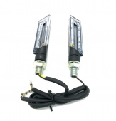 Поворот универсальный светодиодный SMP-01  / прямоугольный / черный / уп 2 шт 