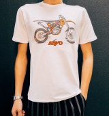 Футболка KAYO мотоцикл белая