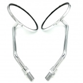 Зеркала мото ZX - 079 правая резьба M-10 хром круглые