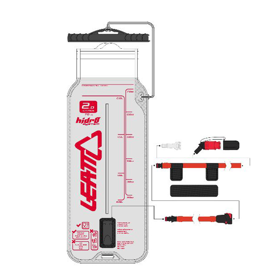 Гидропак LEATT Flat Cleantech Bladder Pack 2L / Translucent / 2021 