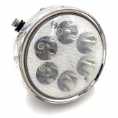 Фара Delta.Alpha круглая светодиодная хром, черная