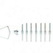 Комплект болтов крышки вариатора 4т.GY6 50 12" колесо,шестигран.шлиц.,9шт.+ ключ