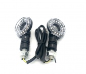 Поворот универсальный светодиодный SMP-13 / кольцо / чёрный / уп 2 шт 