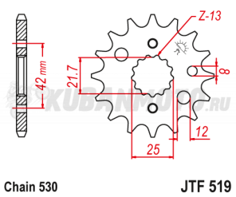 Звезда ведущая JTF  519 JT
