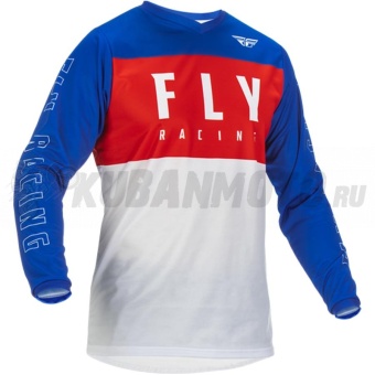Джерси FLY RACING F-16 красная/белая/синяя (2022)   
