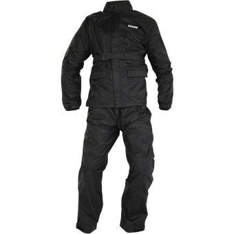 Дождевик IXS раздельный / куртка + брюки / черный 