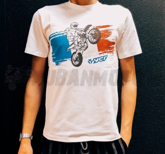 Футболка YCF флаг белая 