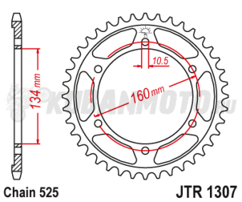 Звезда ведомая JTR 1307.46 JT 