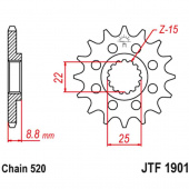 Звезда ведущая JTF 1901 SC / SMP-F1901 / SX-F /SX 