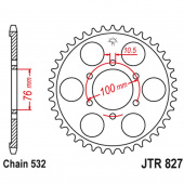 Звезда ведомая JTR  827.48 SUNSTAR 1-8226-48 